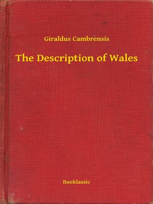 cover image of The Description of Wales